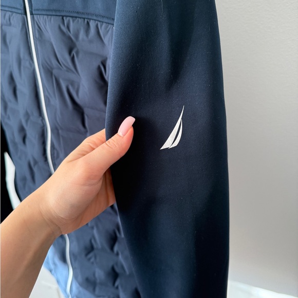 Nautica Navy Men’s Mixed Media Water Resistant Jacket Size XXL - Picture 5 of 5